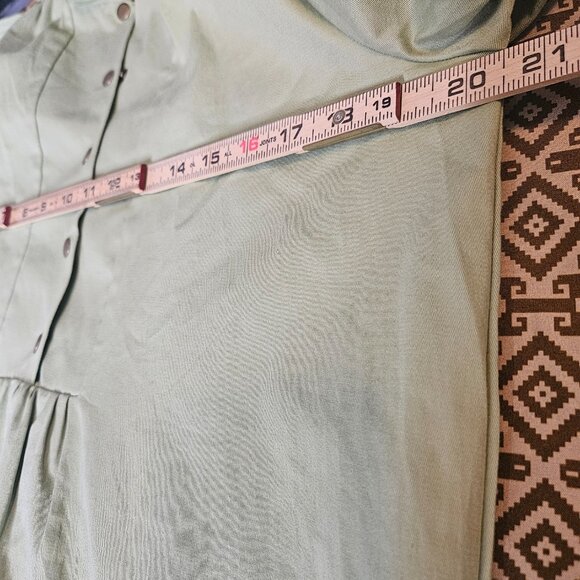 POMANDER PLACE Shift Dress Size Small Sage Green Tuckernuck Minimalist Casual - Picture 11 of 14